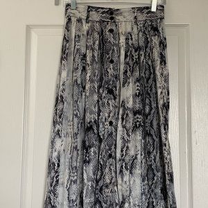4 for $25 Snake Print Pleated Skirt